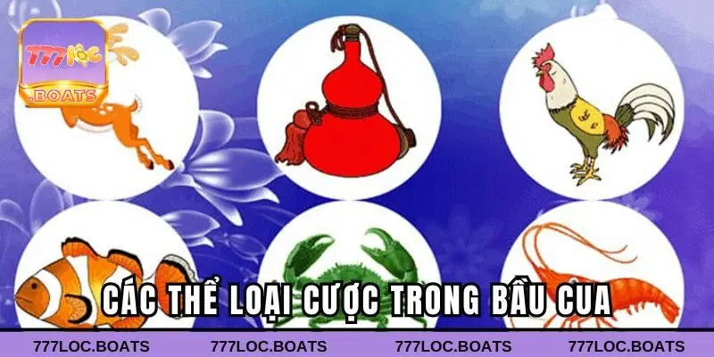 Các thể loại cược trong bầu cua 